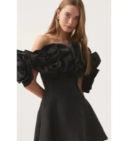 Aje Etta Mini Dress Black Size AU 16 for rent on The Volte - image 4