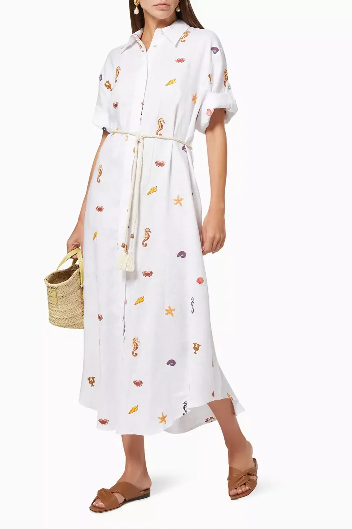 Alemais Under The Sea Shirtdress Ivory Size 8 - Image 2
