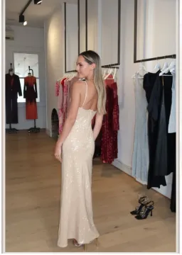 Manning Cartel Light Angles Slip Dress Gold Size 8 for rent on The Volte - image 5