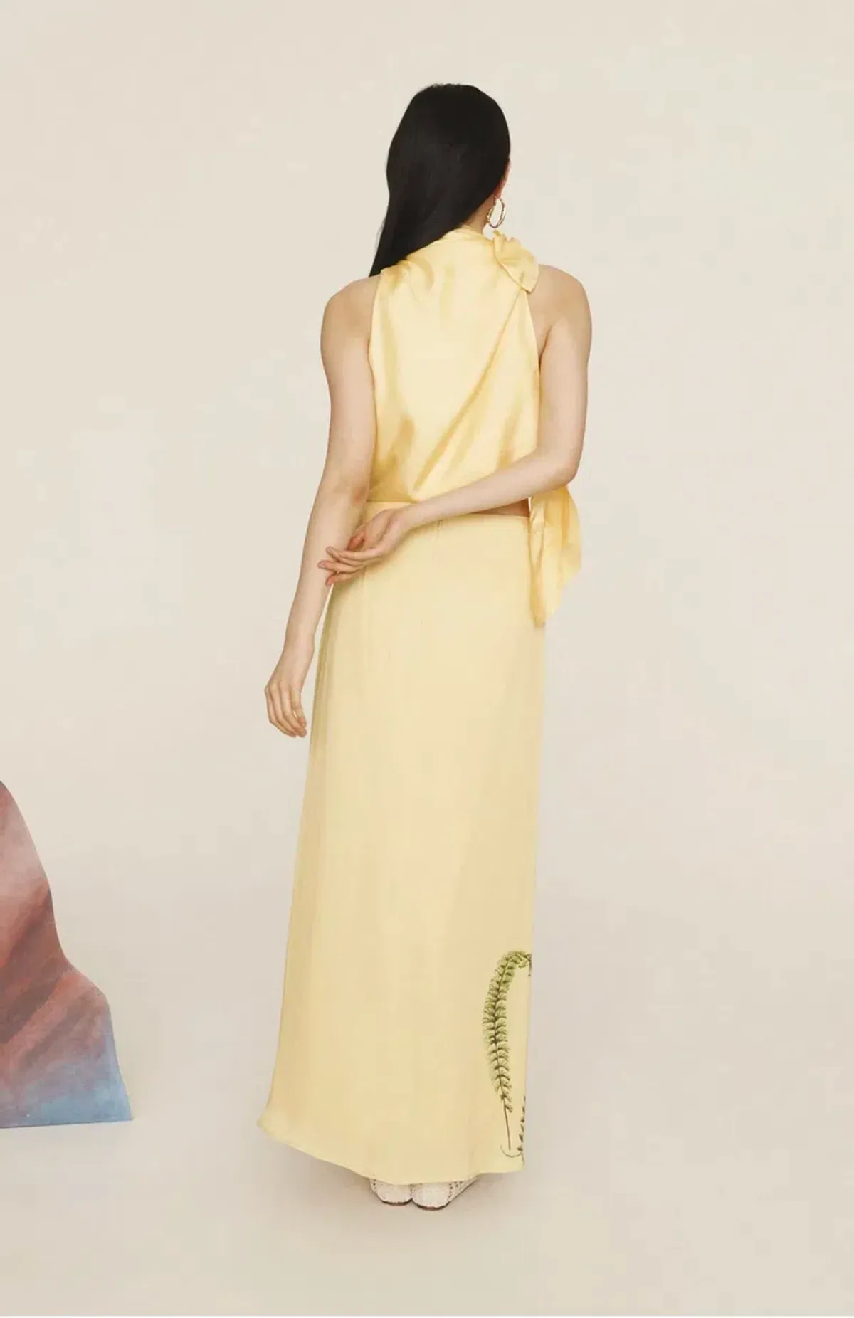 Alemais Sol Top and Skirt Set Yellow Size 16 - Image 4