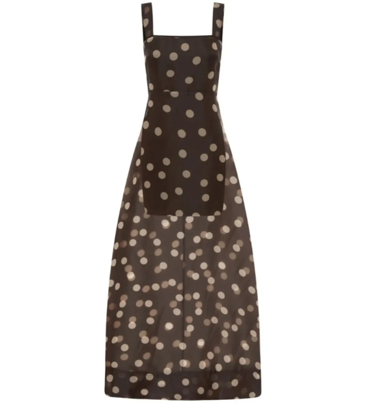 By Nicola Goldie Maxi Dress Chocolate Polka Size AU 6 - Image 6
