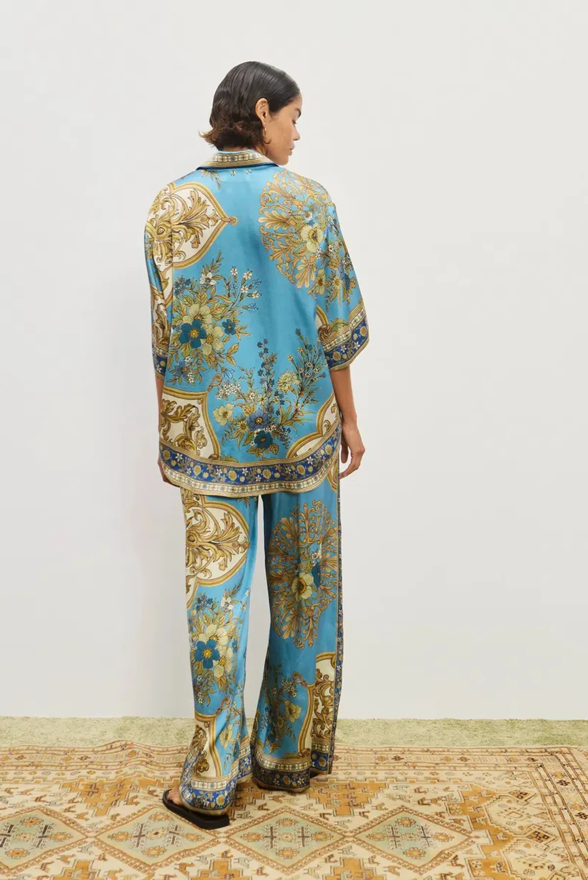 Alemais Cassie Silk Shirt and Pant Set Size AU 16 - Image 3