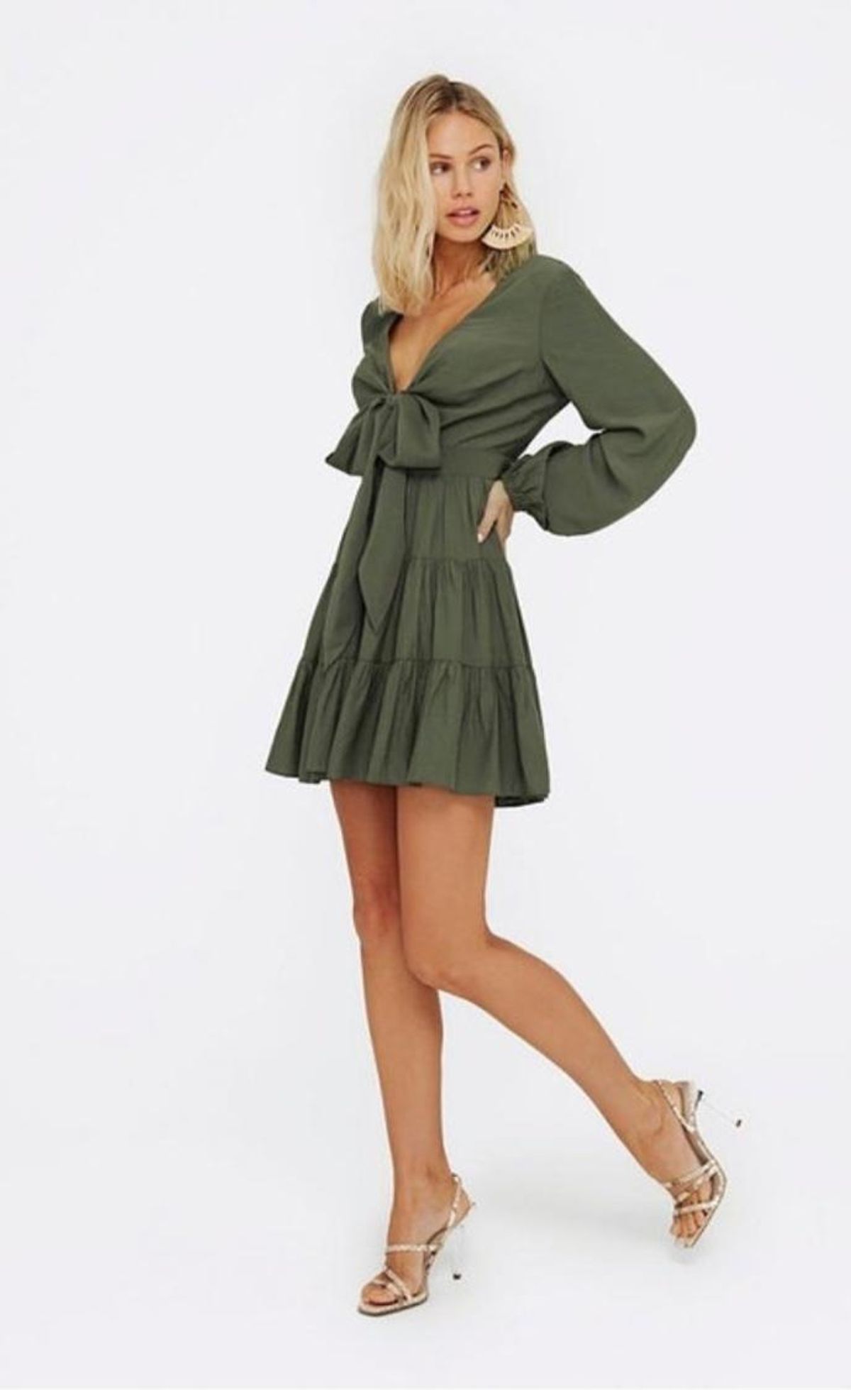 Sheike Republic Dress In Sage size 6 - Image 1