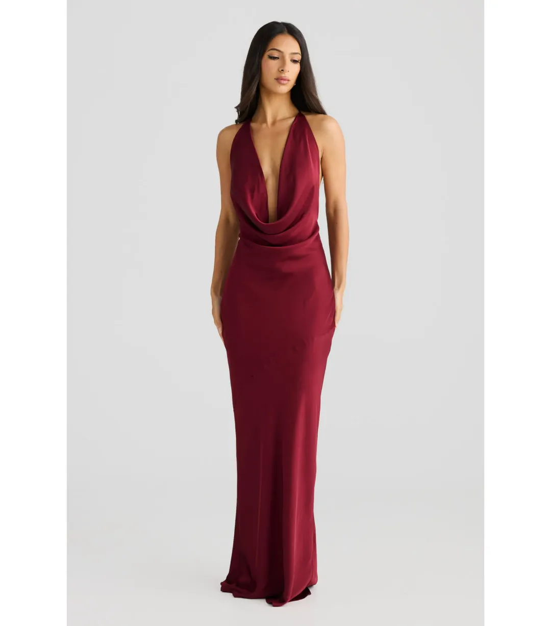 Melani The Label Josefina Maxi Dress in Shiraz Size AU 8 for rent on The Volte - main image