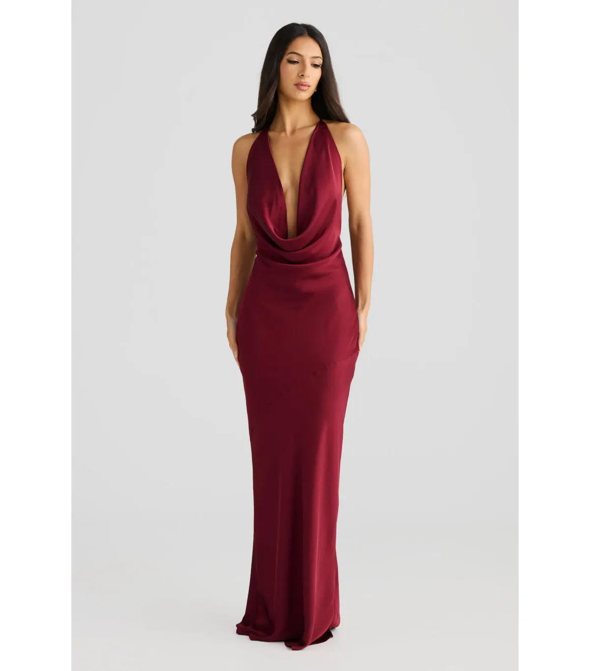 Melani The Label Josefina Maxi Dress in Shiraz Size AU 8 for rent on The Volte - main image