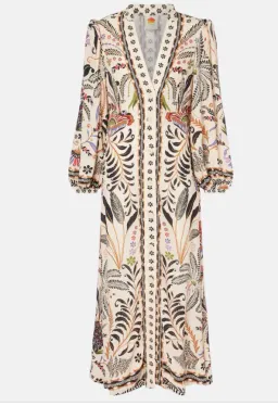 Farm Rio Classic Nature Midi Dress Print Size L / AU 12 for rent on The Volte - image 3