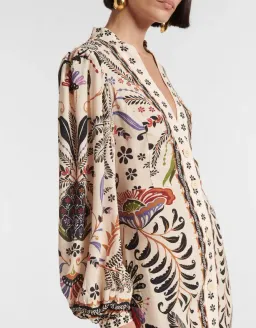 Farm Rio Classic Nature Midi Dress Print Size L / AU 12 for rent on The Volte - image 4