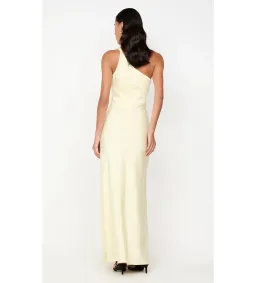 Bec & Bridge Lunetta Asym Maxi Dress Ice Yellow Size 10 for rent on The Volte - image 5