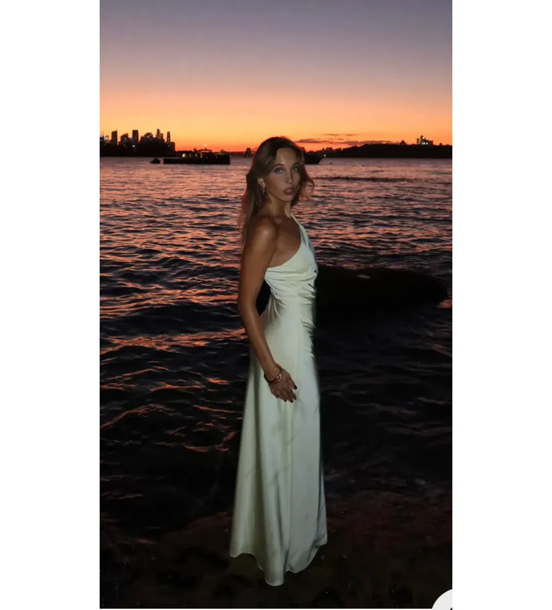 Bec & Bridge Lunetta Asym Maxi Dress Ice Yellow Size 10 for rent on The Volte - main image