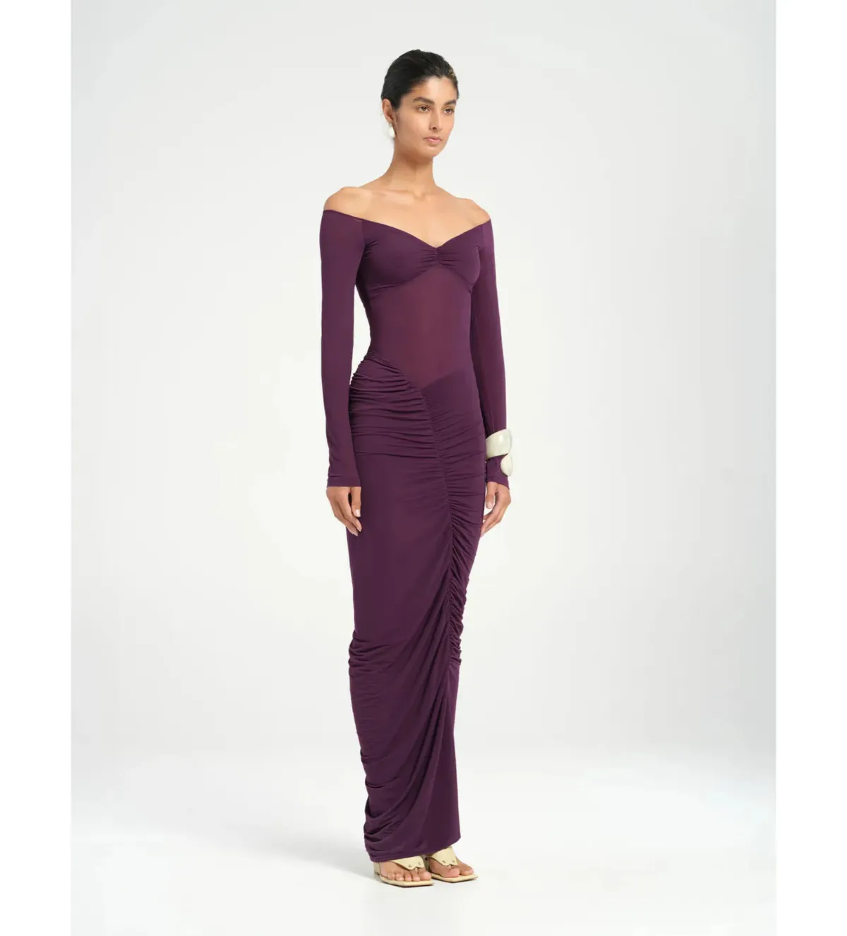 Benni Wilma Maxi Dress in Deep Purple Size 8 - Image 5
