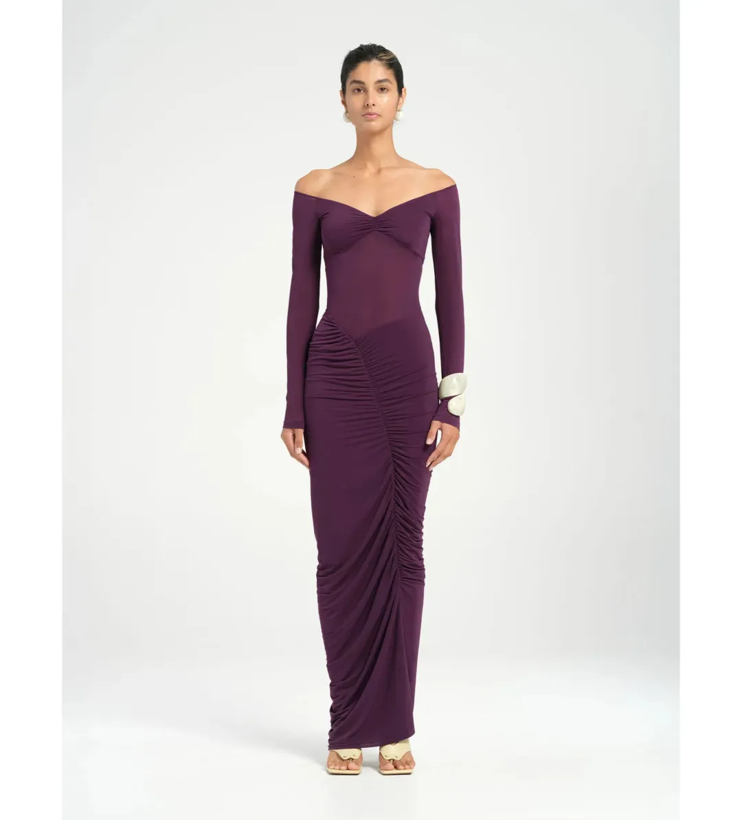 Benni Wilma Maxi Dress in Deep Purple Size 8 for rent on The Volte - main image