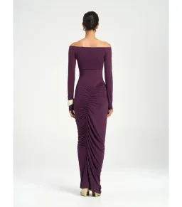 Benni Wilma Maxi Dress in Deep Purple Size AU 10 for rent on The Volte - image 3