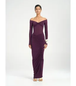Benni Wilma Maxi Dress in Deep Purple Size AU 10 for rent on The Volte - image 2