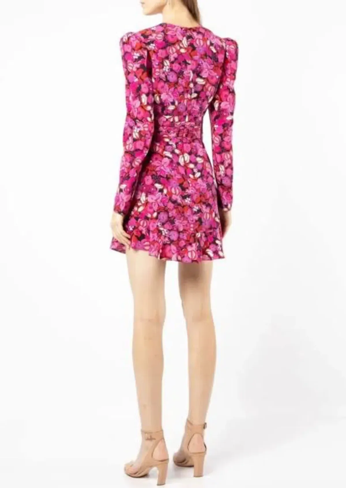 Rebecca Valance Bramble V-Neck Mini Dress Floral Size 8 - Image 2