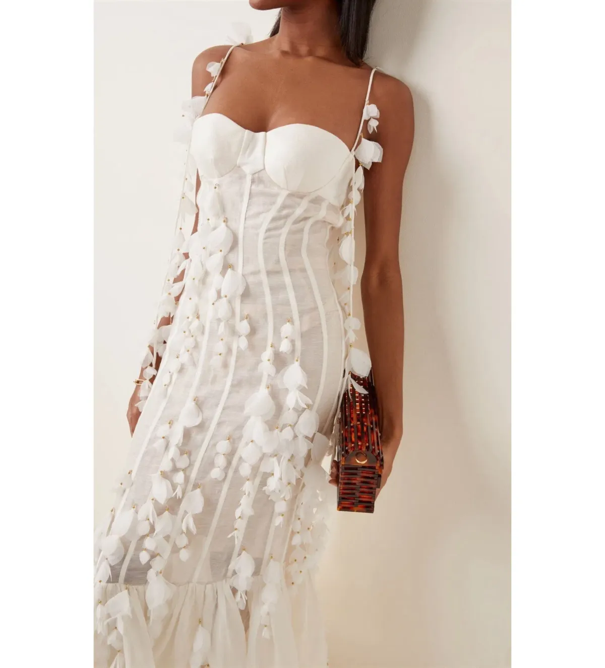 Zimmermann Botanica Petal Gown White Size 1/AU 10 - Image 3