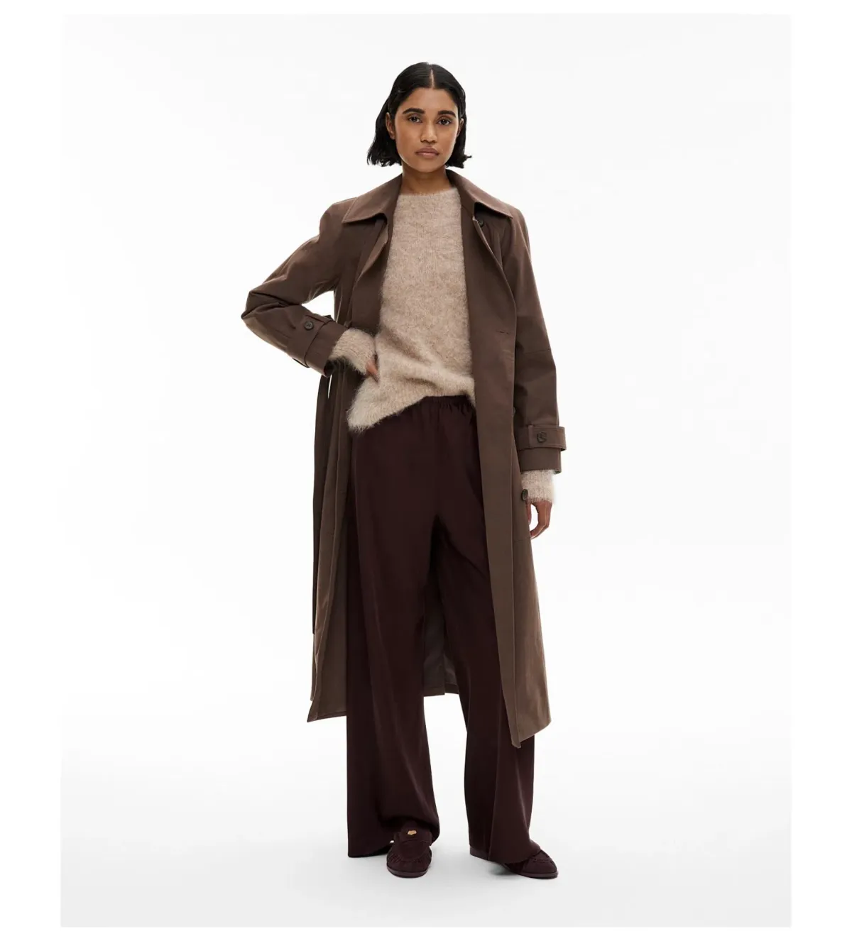 Witchery Bias Pull On Pant in Espresso - Image 1