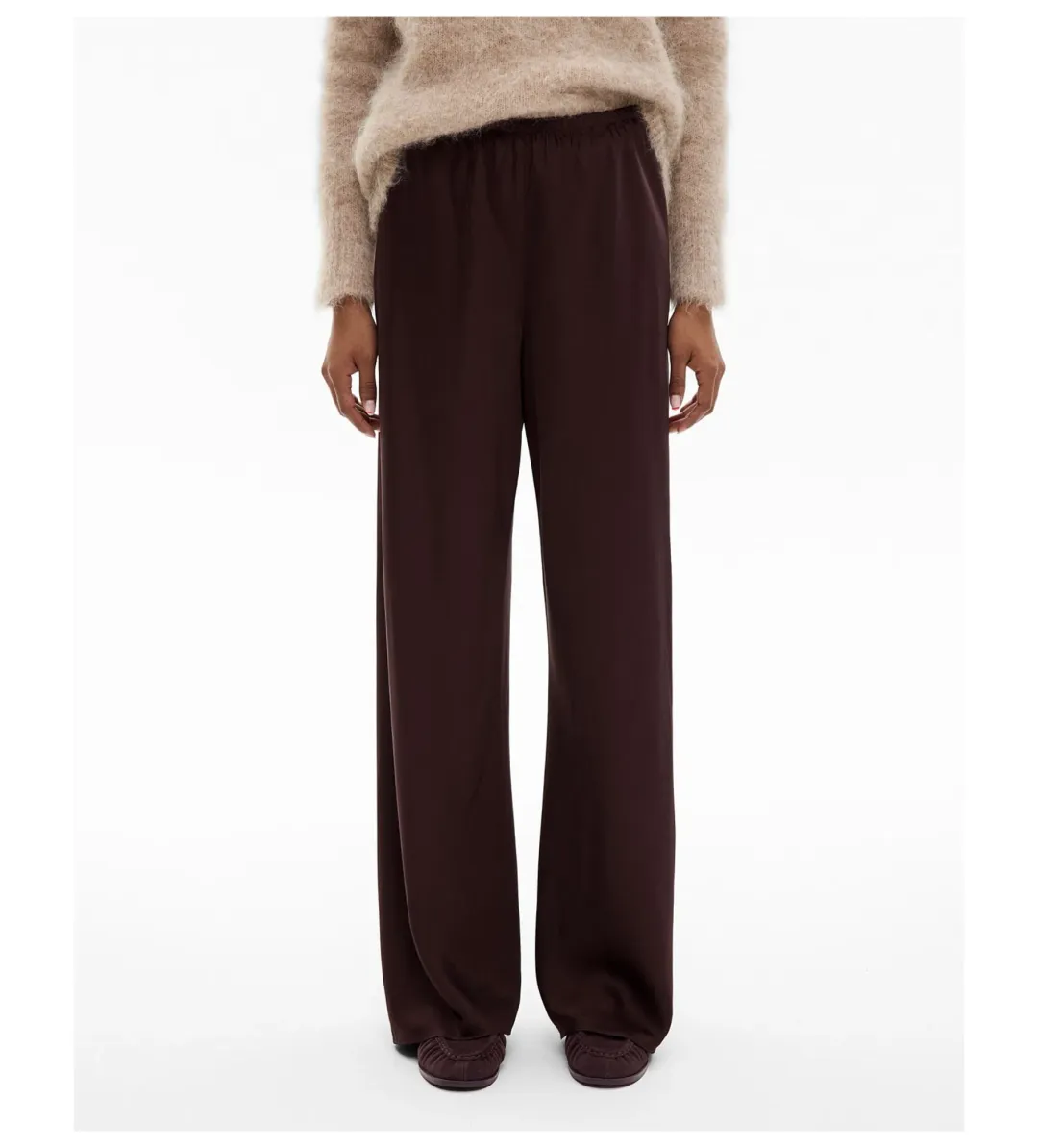 Witchery Bias Pull On Pant in Espresso for rent on The Volte - main image