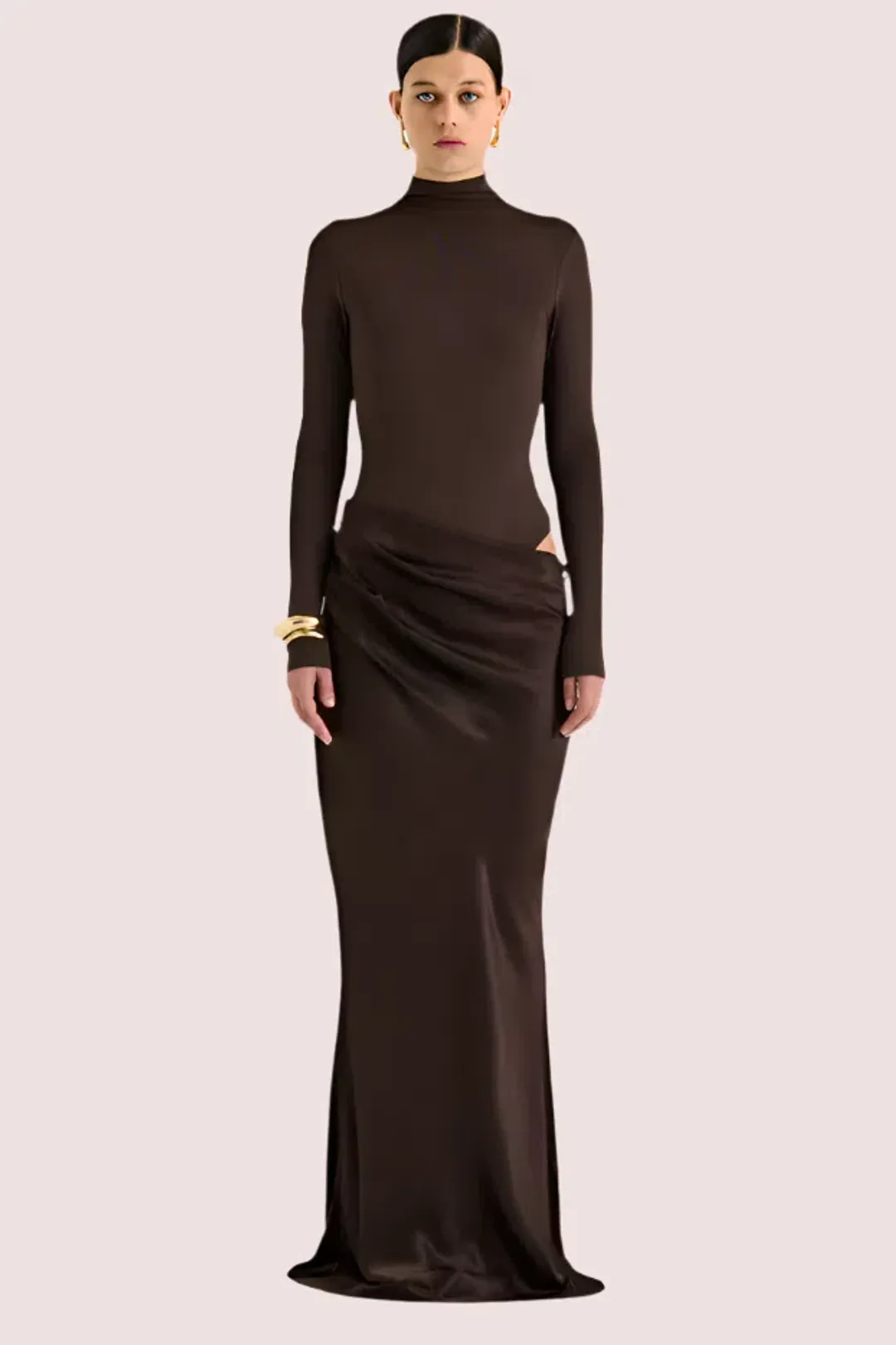 Henne Soraia Brown Size 10 for rent on The Volte - main image