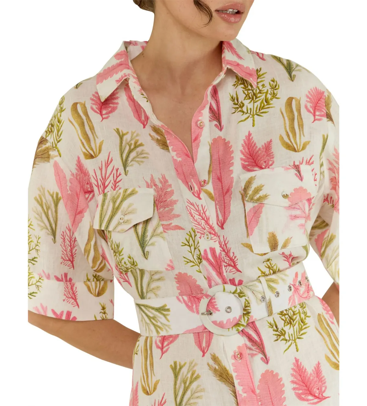 Palm Noosa Momento Dress in Sea Garden Print Size AU 6 - Image 4