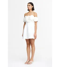 Acler Trusley Mini Dress Ivory Size 14 for rent on The Volte - image 2