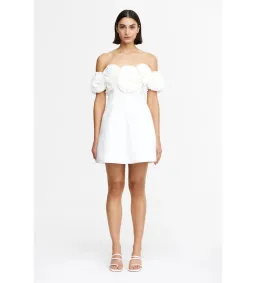 Acler Trusley Mini Dress Ivory Size 14 for rent on The Volte - image 1