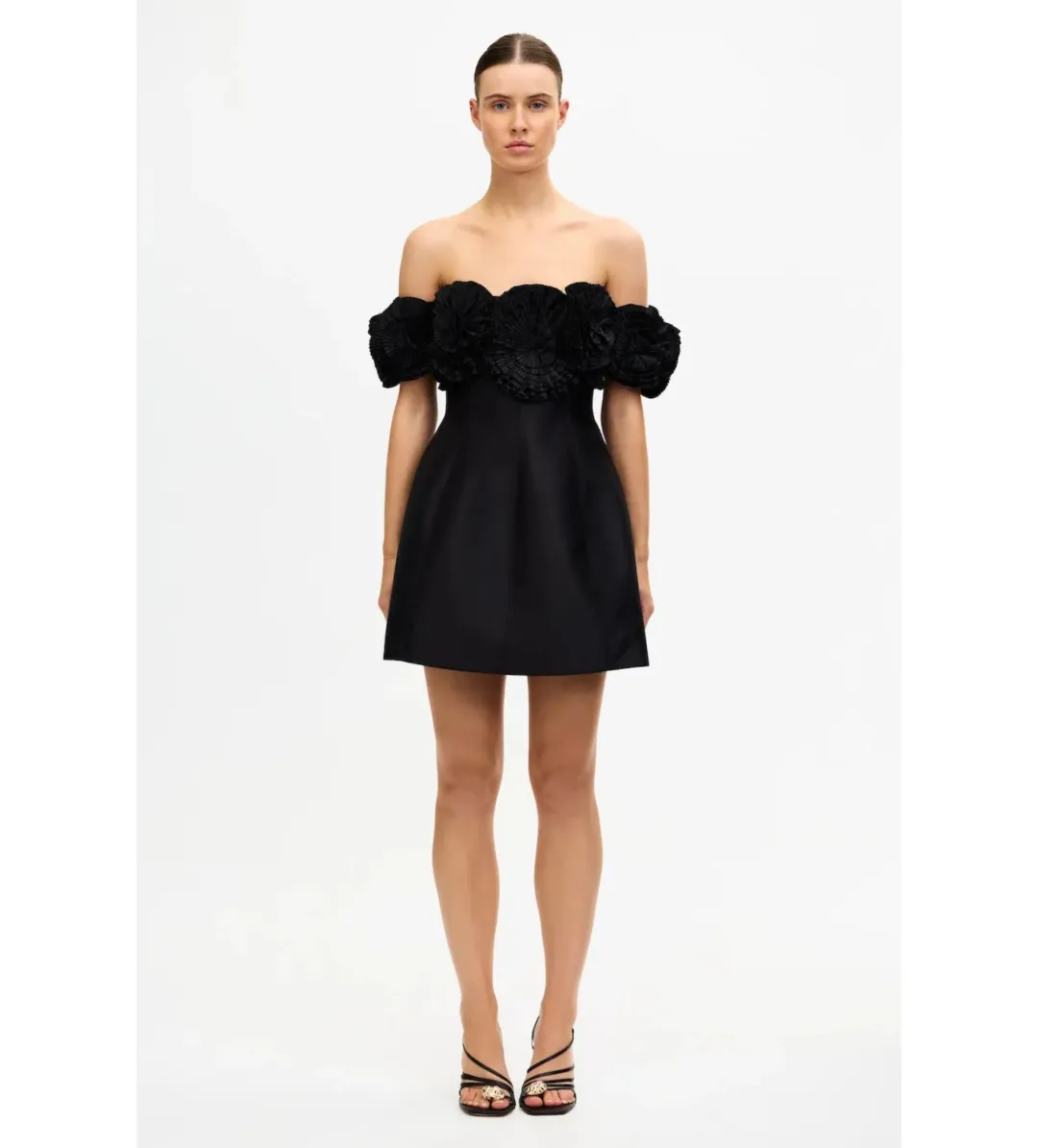 Acler Trusley Mini Dress Black Size AU 8 for rent on The Volte - main image
