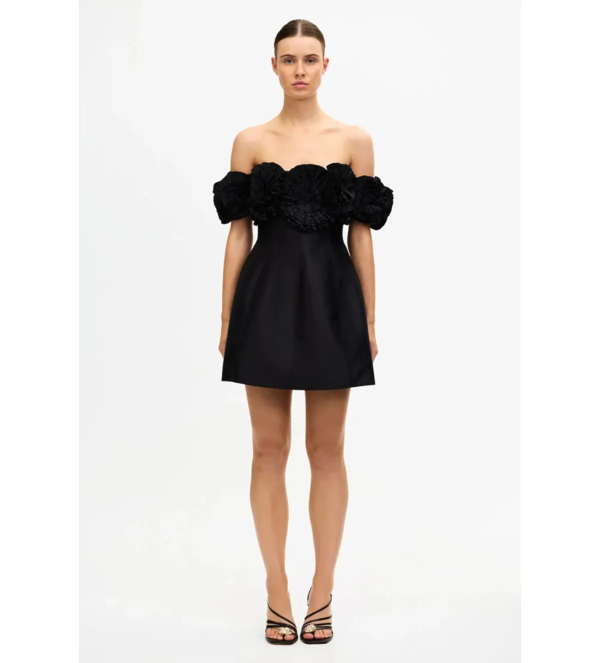 Acler Trusley Mini Dress Black Size AU 8 for rent on The Volte - main image