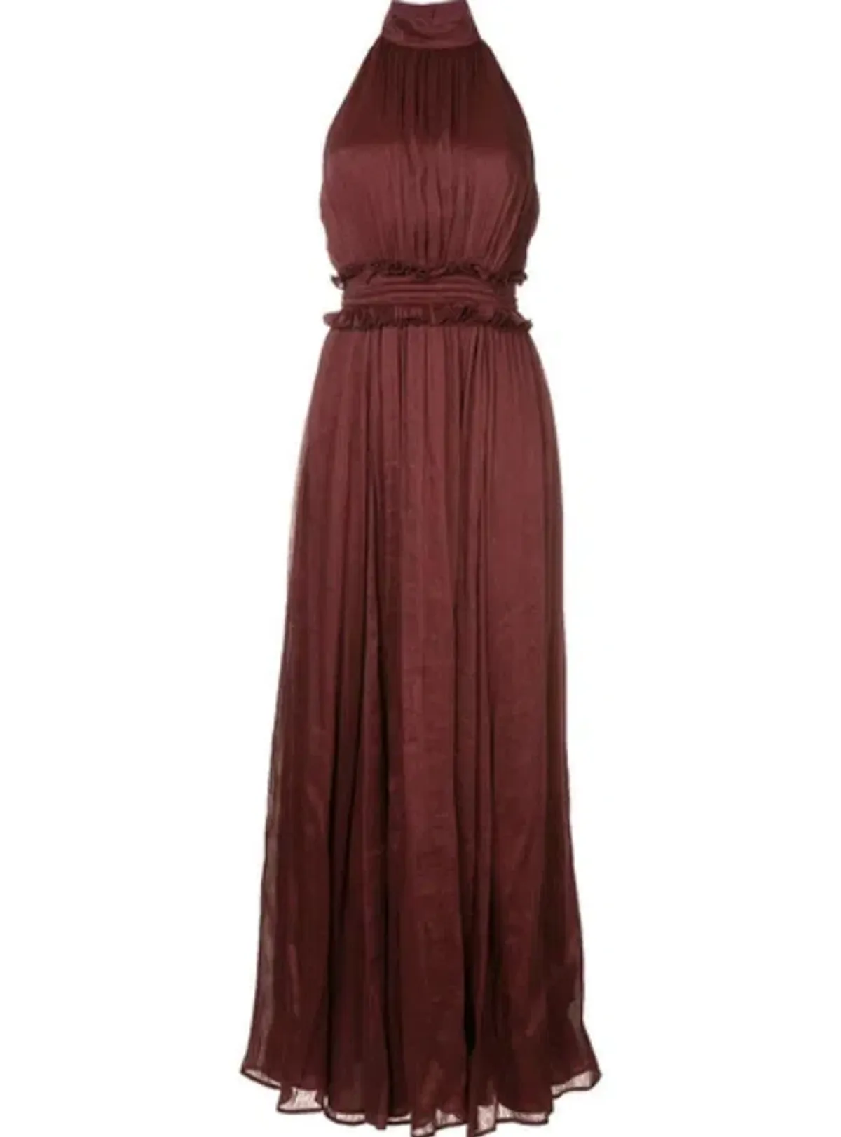 Aje Georgia Maxi Dress Burgundy Size 6 - Image 2