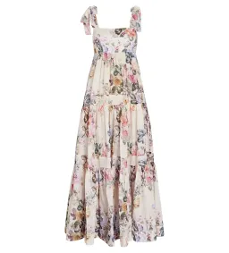 Zimmermann Brighton Tie Shoulder Dress in Antique Floral Size 0 / AU 8 for rent on The Volte - image 5