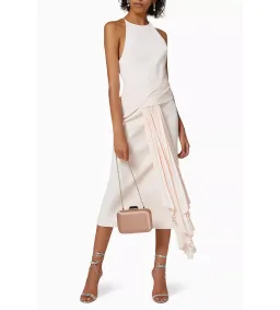 Acler Bercy Midi Dress Pink Size 6 for rent on The Volte - image 1