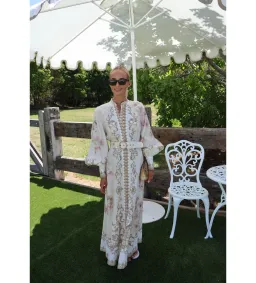 Zimmermann Hypnotic Buttoned Midi Dress in Cream Peony Size 1 / AU 10 for rent on The Volte - image 2