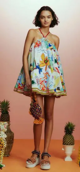 Alemais La Charrasca Mini Dress Print Size 8 for rent on The Volte - image 3