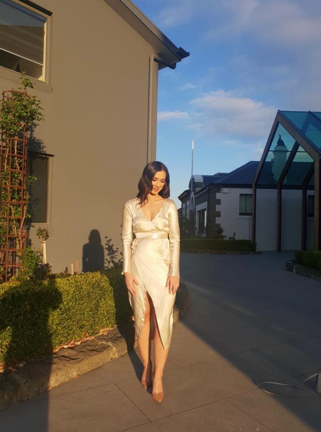 Bec + Bridge Sylvie Wrap Midi Dress size 8 for rent on The Volte - main image