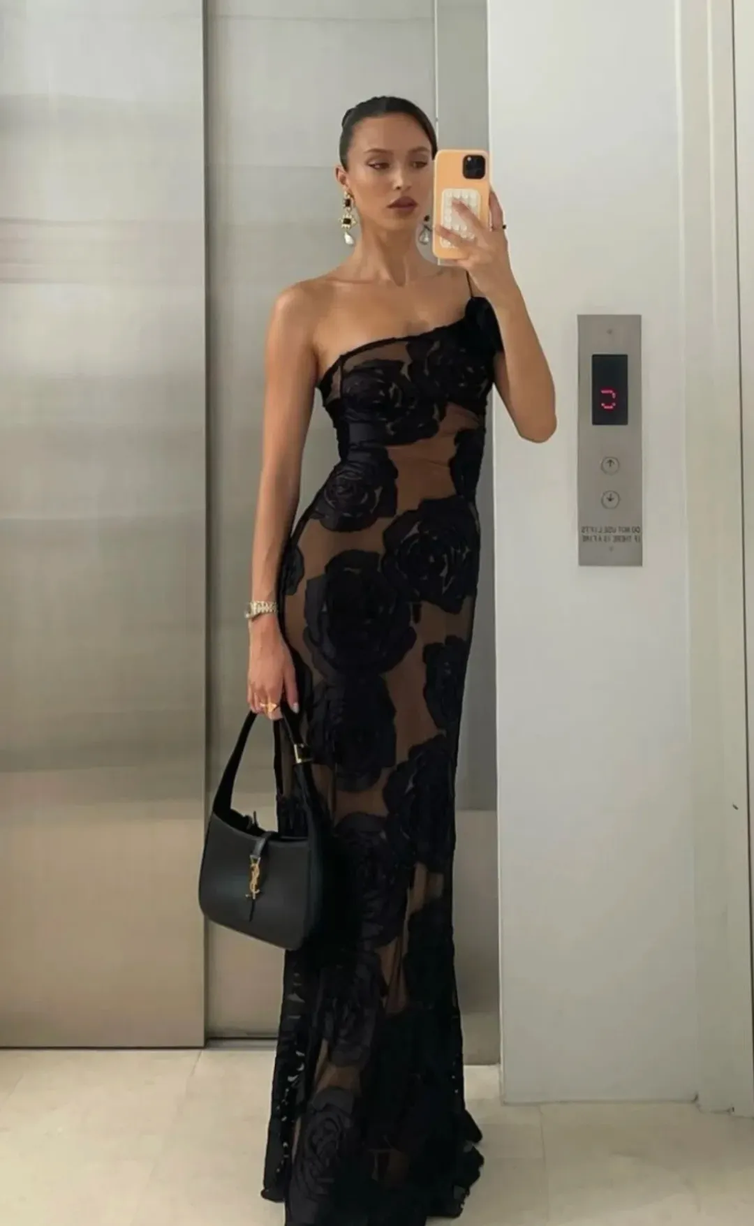 Arcina Ori Marcella Dress Maxi Black Size AU 8 for rent on The Volte - main image