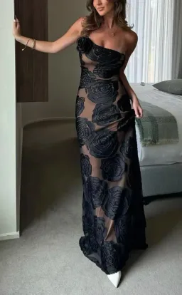 Arcina Ori Marcella Dress Maxi Black Size AU 8 for rent on The Volte - image 6