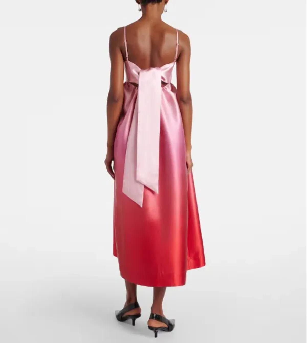 Alemais Inez Pink Ombre Midi Dress Size 8 - Image 2