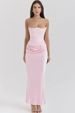 House of CB Persephone Dress Rose Shadow S/Au 8 for rent on The Volte - image 2