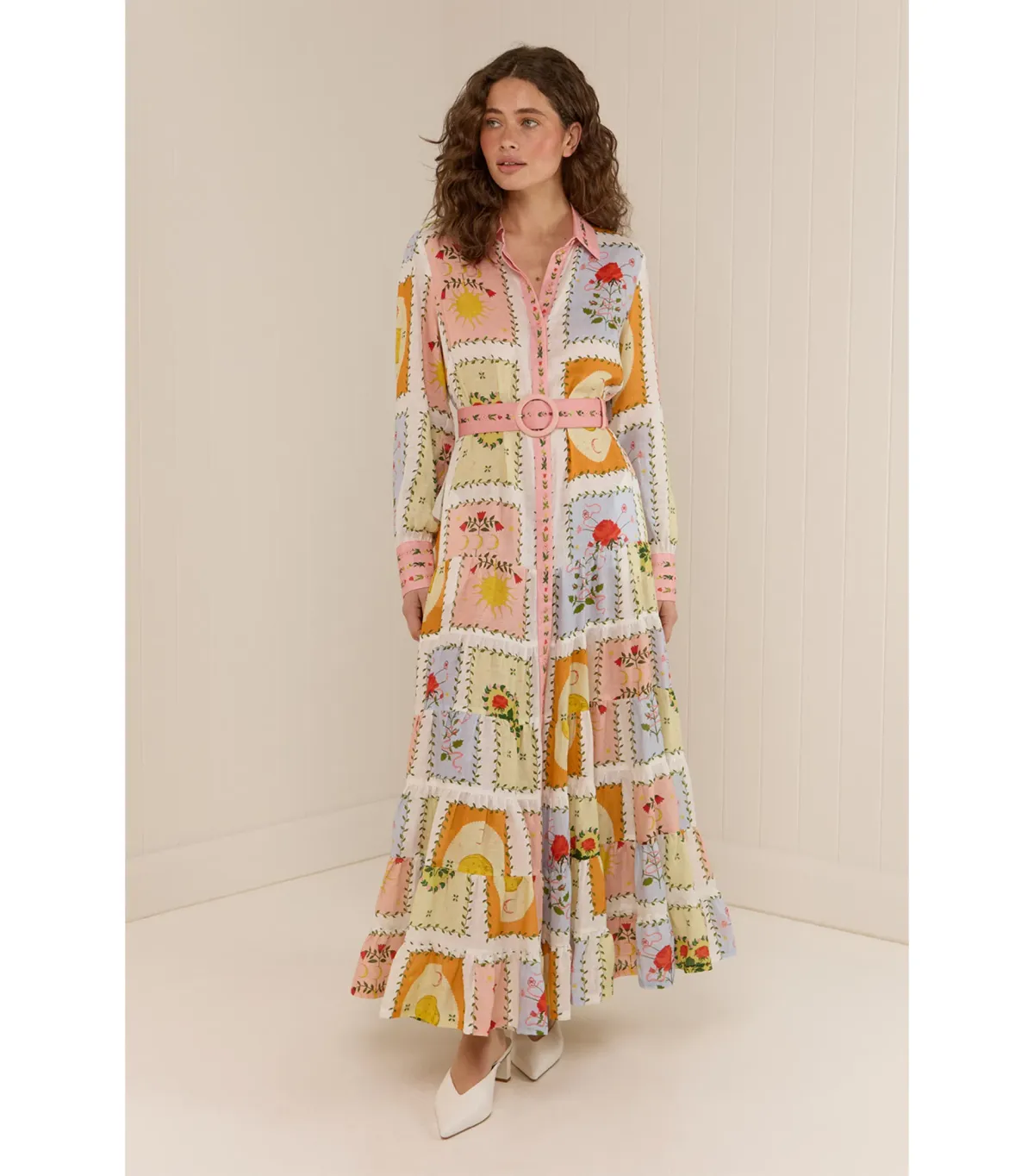 Palm Noosa Aria Midi Dress Siesta Tile Size AU 14 - Image 1