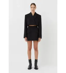 Camilla and Marc Tailored Cutout Mini Black Dress in Size 10 for rent on The Volte - image 1