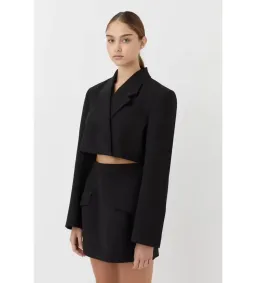 Camilla and Marc Tailored Cutout Mini Black Dress in Size 10 for rent on The Volte - image 3