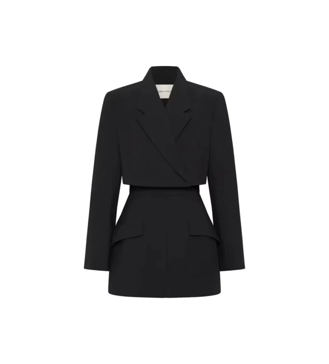 Camilla and Marc Tailored Cutout Mini Black Dress in Size 10 for rent on The Volte - main image