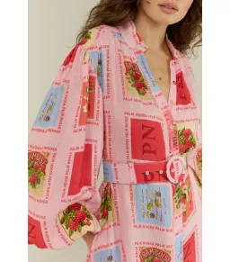 Palm Noosa Noddy Dress Strawberry Stamp Size AU 12 for rent on The Volte - image 3