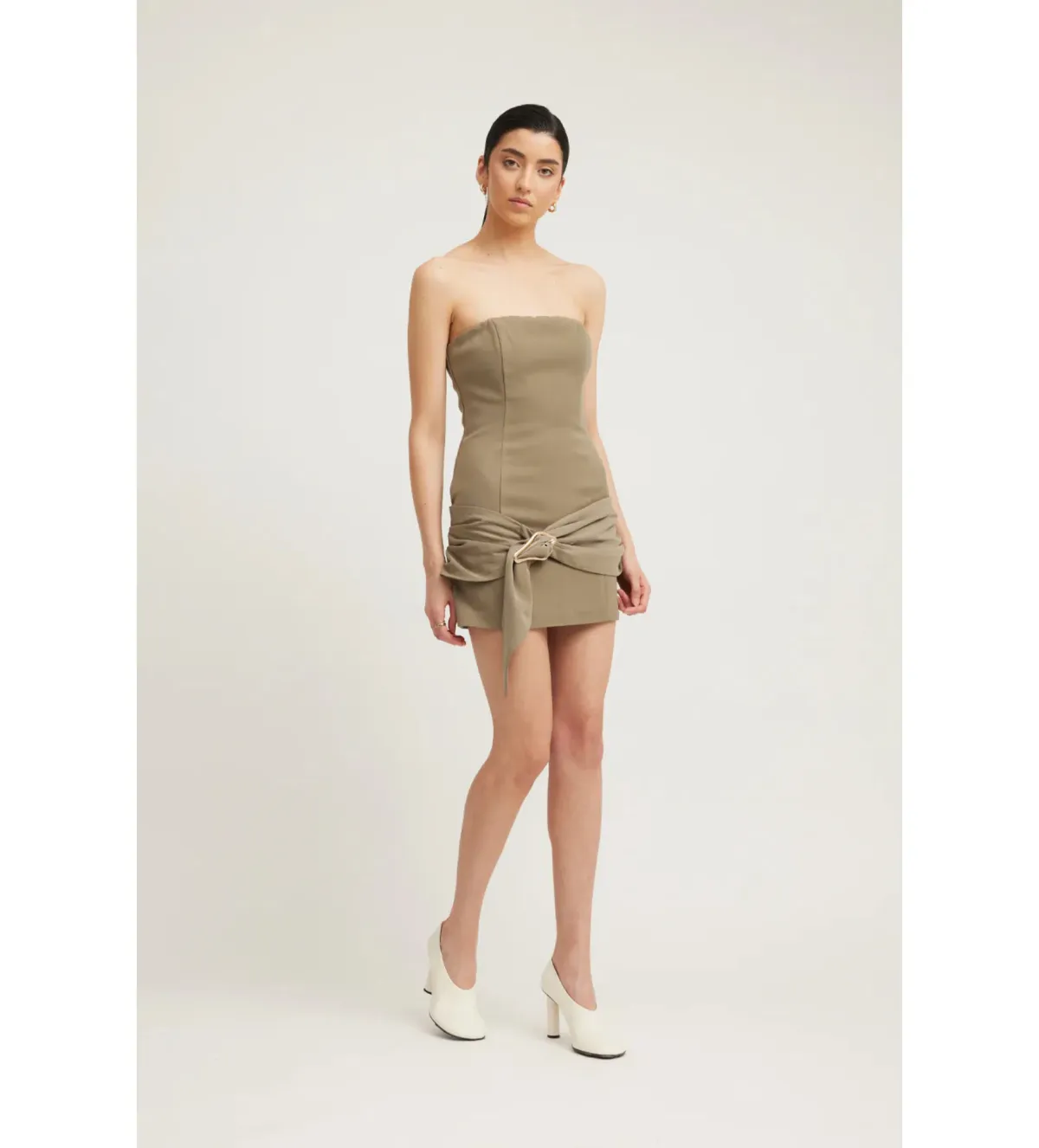 Tojha Sarai Mini Dress in Granite Size AU 12 - Image 3