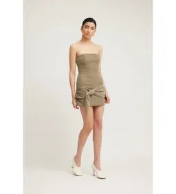 Tojha Sarai Mini Dress in Granite Size AU 12 for rent on The Volte - image 3