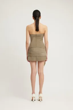 Tojha Sarai Mini Dress in Granite Size AU 12 for rent on The Volte - image 4