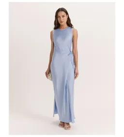 Saba Jayde Wrap Midi Dress in Blue Size AU 10 for rent on The Volte - image 1
