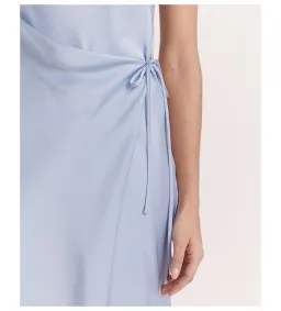 Saba Jayde Wrap Midi Dress in Blue Size AU 10 for rent on The Volte - image 4
