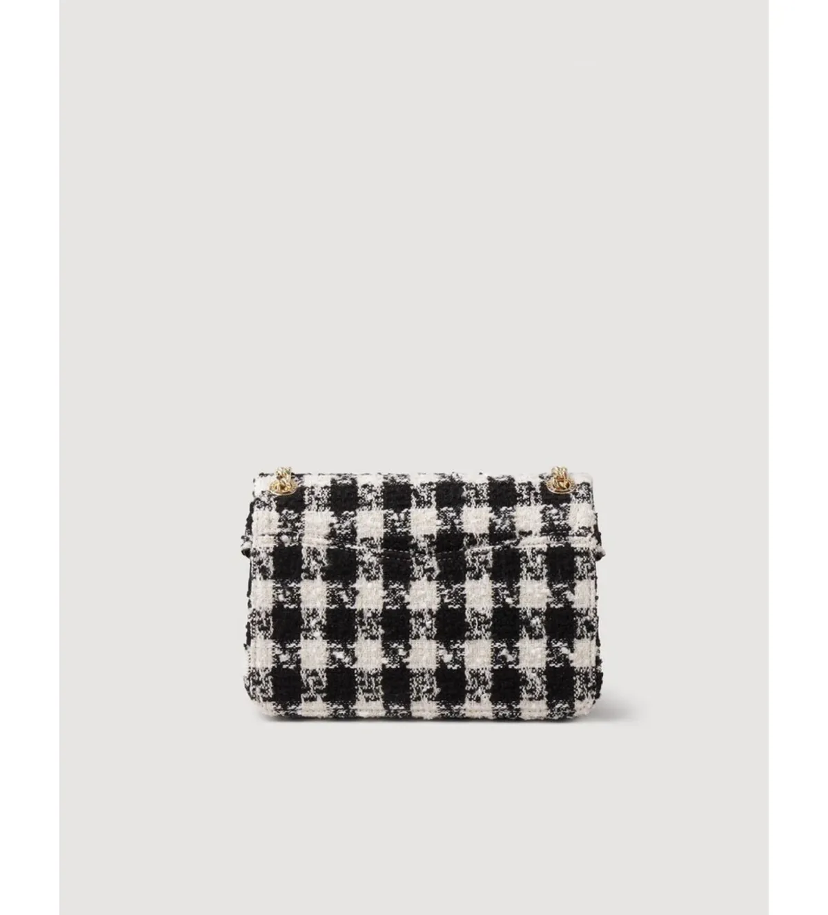 Sandro Yza Houndstooth Tweed Bag - Image 2