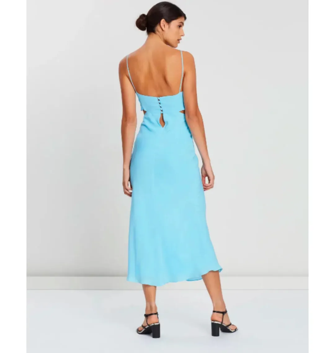Bec & Bridge Marine Dreams Midi Dress Blue Size 6 for rent on The Volte - main image