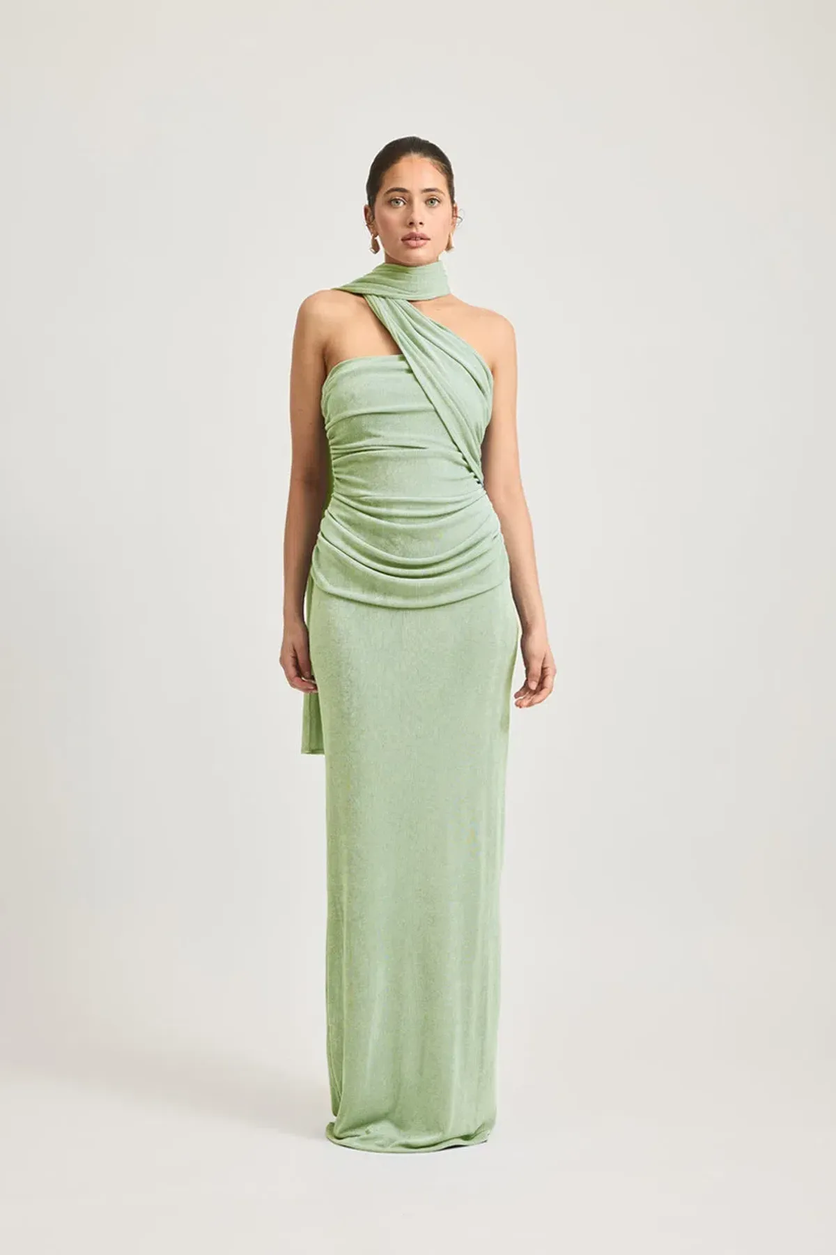Tojha Iesha Dress Matcha Green Maxi Size AU 6 - Image 1